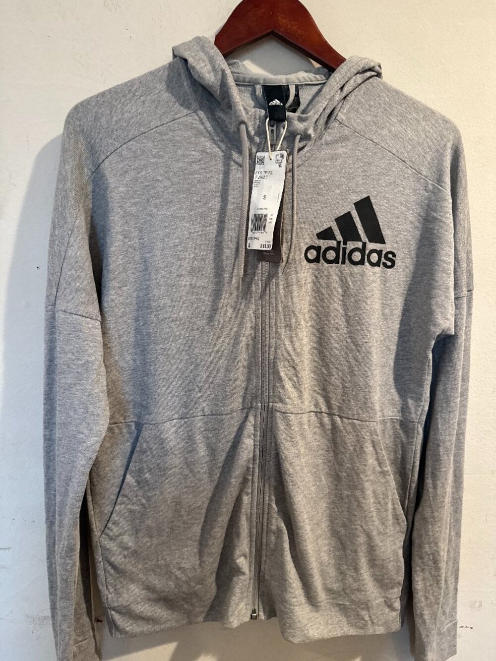 Adidas BTS TP FZ FJ6657 Men's GrY HOODIE size small Brand New